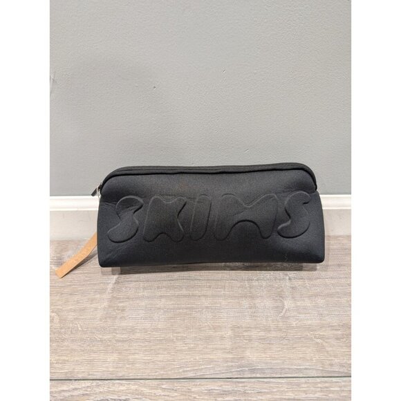 Kim Kardashian SKIMS WNBA Make Up Neoprene Black Bag Pouch Clutch Brand New - Picture 14 of 16